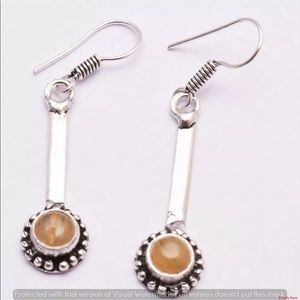 Tiger Eye Earring Ethnic Jewelry Handmade